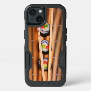 Sushi and wooden chopsticks iPhone 13 case