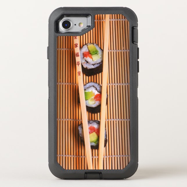 Sushi and wooden chopsticks otterbox iPhone case (Back)