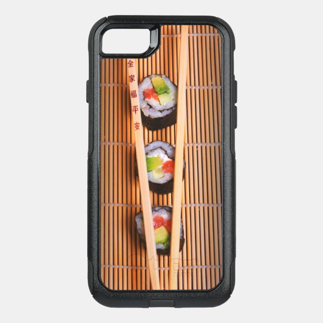 Sushi and wooden chopsticks otterbox iPhone case (Back)