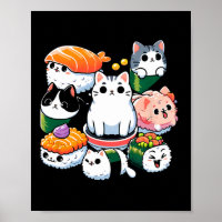Sushi Anime Cat Sushi Lover Gift