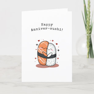 Sushi Anniversary Card
