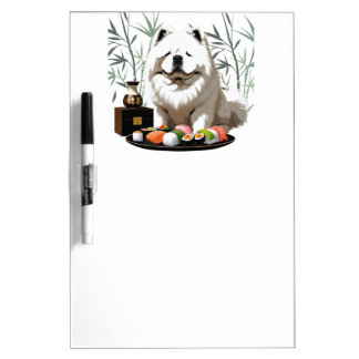 SUSHI ANYONE - Cream Chow Dry Erase Board