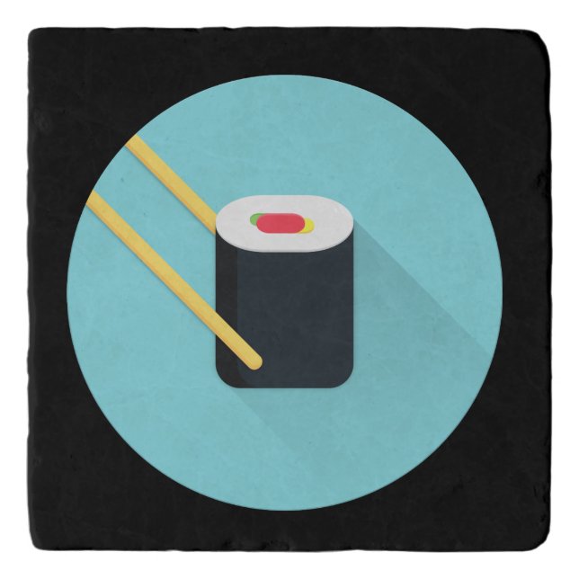 SUSHI ART MARBLE TRIVET (Front)