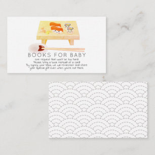 Sushi Baby Shower Book Request Enclosure Card