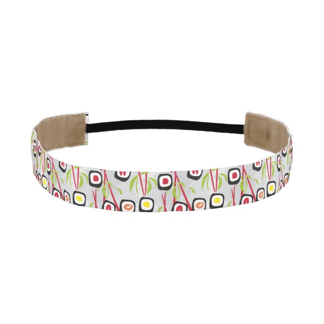 Sushi background athletic headband (Front)