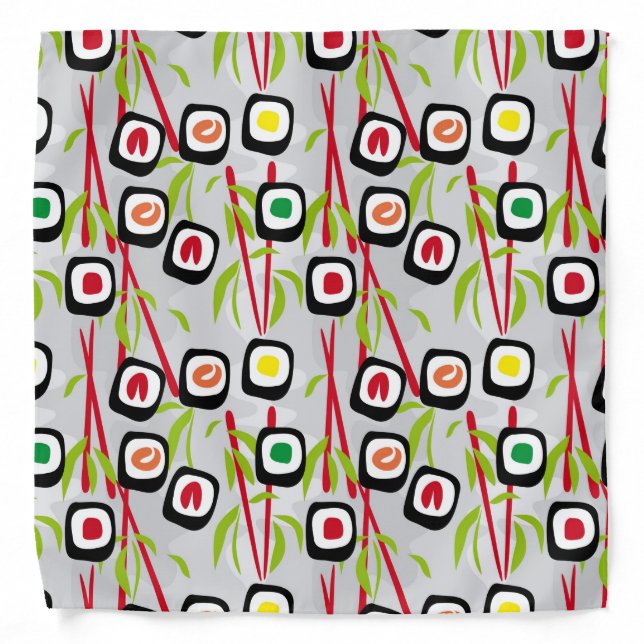 Sushi background bandana (Front)