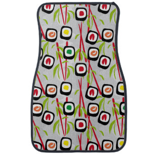 Sushi background car mat