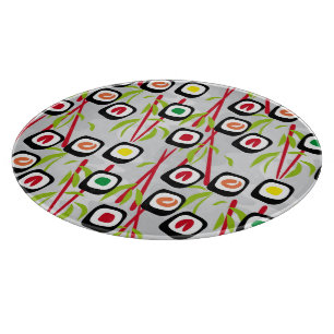 Sushi background cutting board
