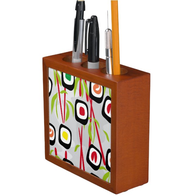 Sushi background desk organizer (In Situ)