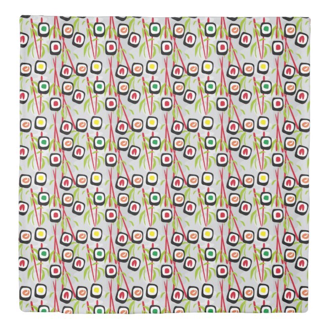 Sushi background duvet cover (Front)