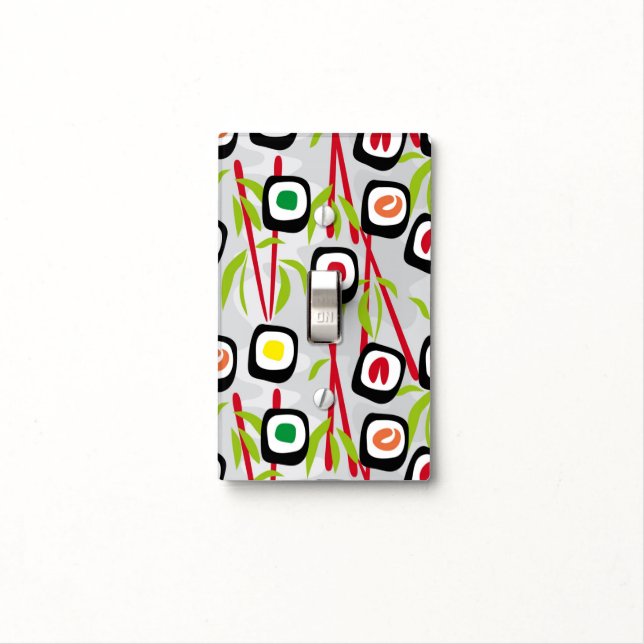 Sushi background light switch cover (In Situ)
