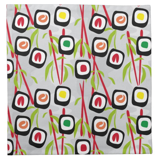 Sushi background napkin (Front)