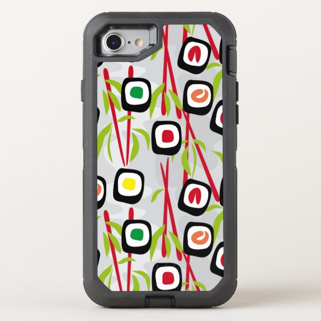 Sushi background otterbox iPhone case (Back)