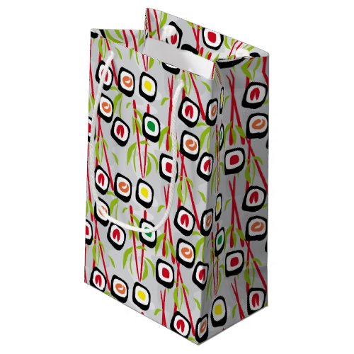 Sushi background small gift bag