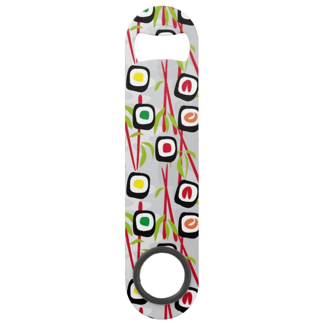 Sushi background speed bottle opener (Front)