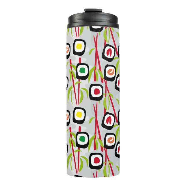 Sushi background thermal tumbler (Front)