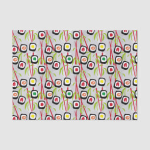 Sushi background tissue paper