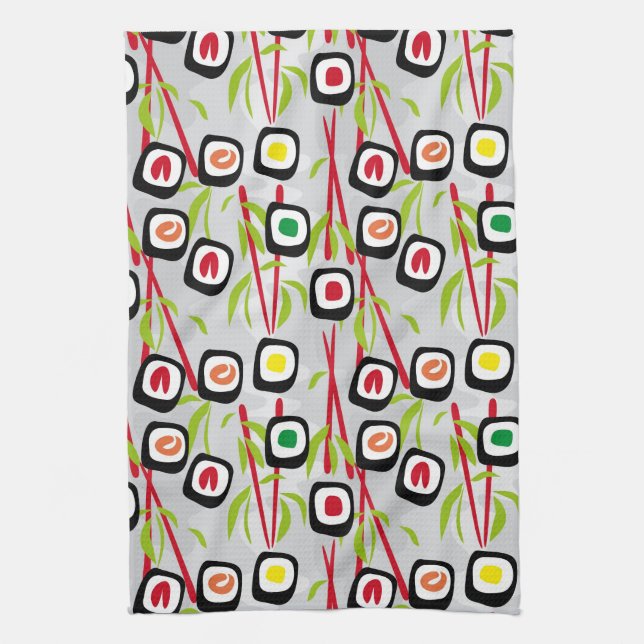 Sushi background towel (Vertical)