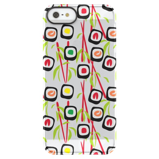 Sushi background uncommon iPhone case (Back)