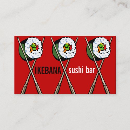 Sushi Bar Business Cards