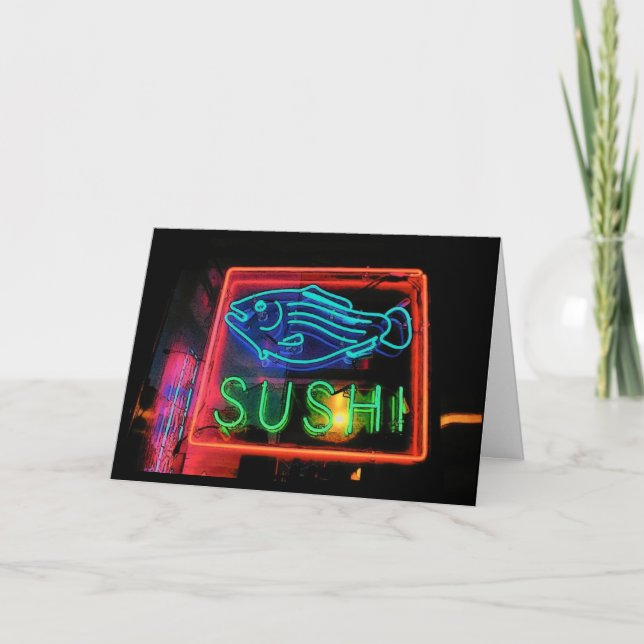Sushi Birthday Card - Customized (Front)