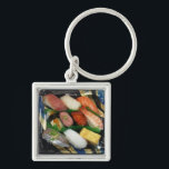Sushi box Japanese Food Keychain<br><div class="desc">Traditional Japanese Food "Sushi"</div>