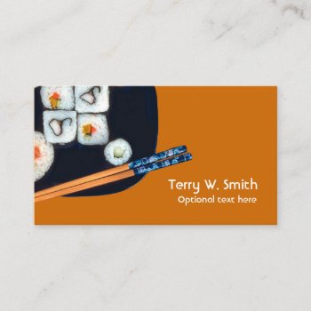 Sushi Business Card by NeatBusinessCards at Zazzle