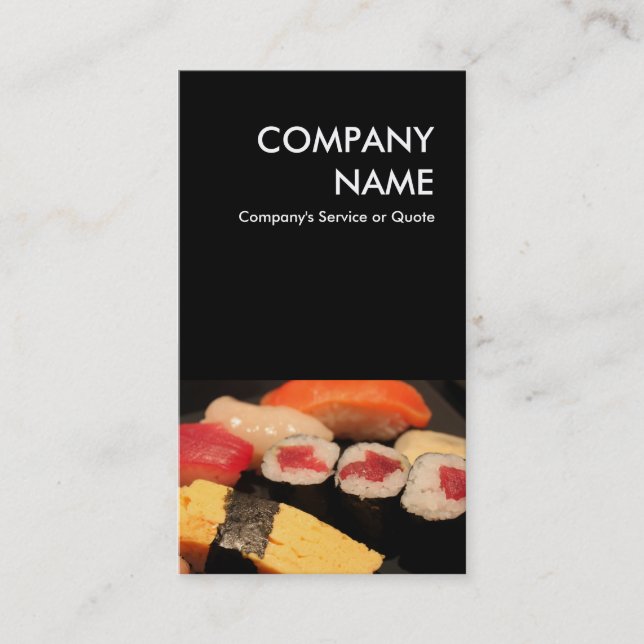 sushi business card (Front)