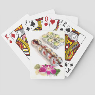 Sushi California Rolls Poker Cards