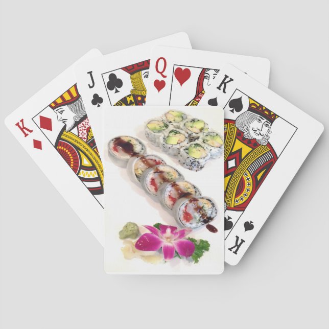 Sushi California Rolls Poker Cards (Back)