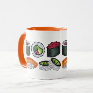 Sushi California Spicy Tuna Roll Japanese Food Mug