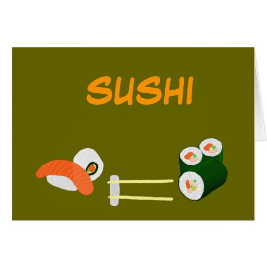 Sushi card (Front Horizontal)