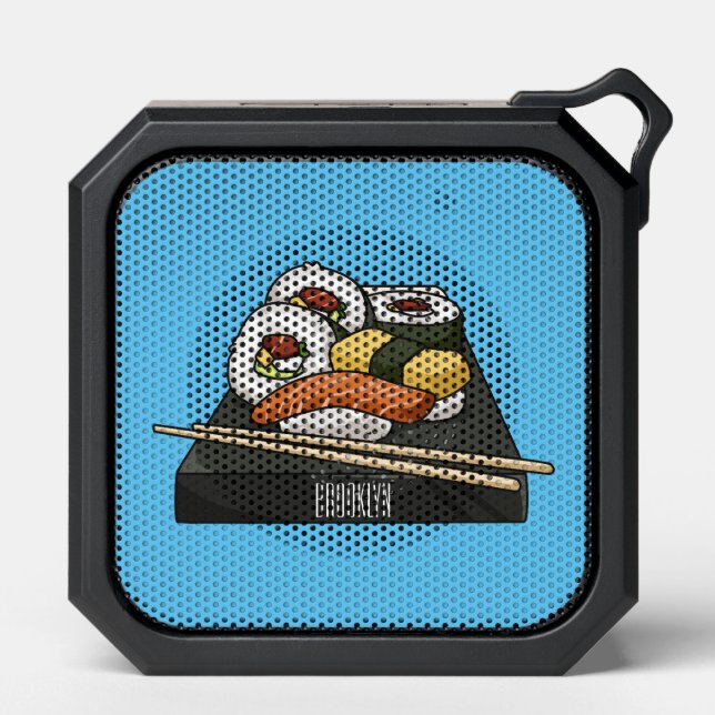 Sushi cartoon illustration  bluetooth speaker (Front)