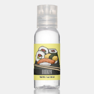 Sushi cartoon illustration hand sanitizer