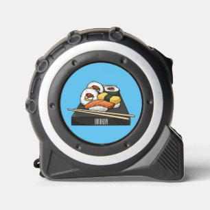 Sushi cartoon illustration tape measure
