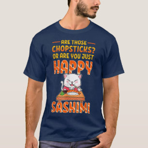 Sushi Cat Anime Merch Manga Cosplay Japanese Food  T-Shirt