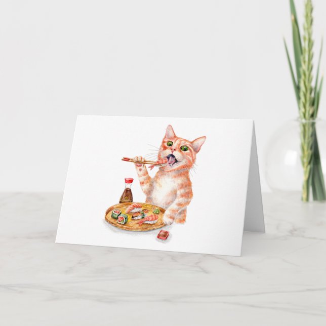 Sushi Cat Card (Front)