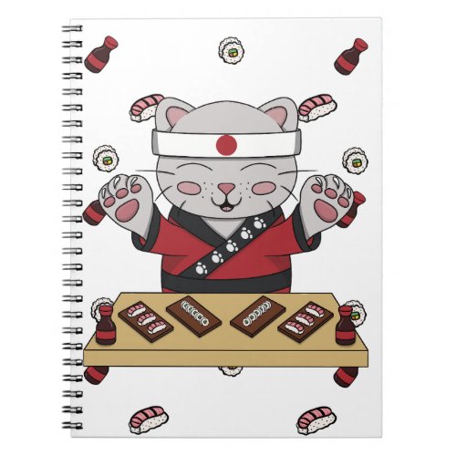 Sushi Cat  Notebook