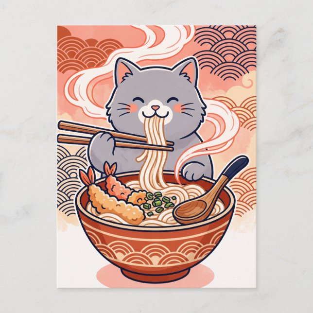 Sushi Cat Postcard (Front)