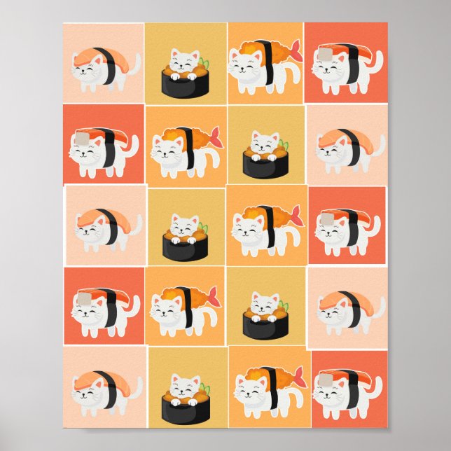 sushi cat poster (Front)