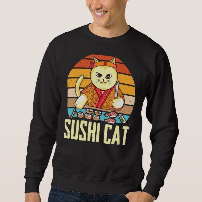 Sushi Cat Sashimi Nigiri Maki Cats Sweatshirt (Front)