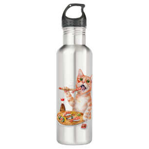 Sushi Cat Stainless Steel Water Bottle
