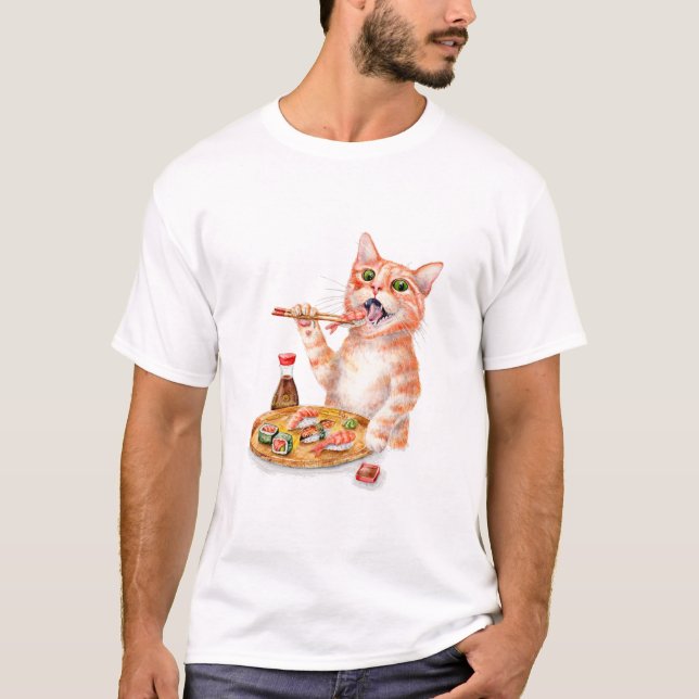 Sushi Cat T-Shirt (Front)