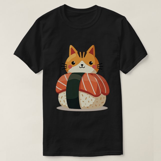Sushi Cat T-Shirt (Design Front)
