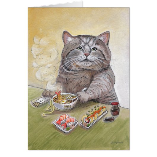 Sushi Cat Tempura Udon Cards (Front)