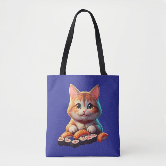 Sushi Cat Tote Bag (Front)