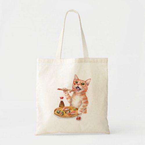 Sushi Cat Tote Bag