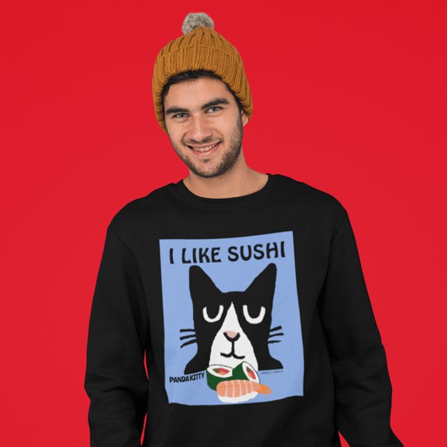 SUSHI CAT, TUXEDO Panda Kitty T-Shirts (Creator Uploaded)