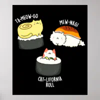 Sushi Birthday Card - Sushi Lover Card - Sushi Greeting Card - Sushi Gifts  - Just Roll With It Zip Pouch