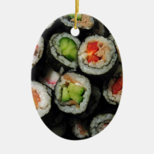 Sushi Ceramic Ornament